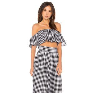 MISA Los Angeles Lunna Crop Top sz Small VEUC